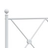 Tête de lit métal blanc 100 cm 
