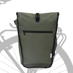 Sac à vélo pour porte-bagages 20 L Vert Olive 34x16x59 cm 