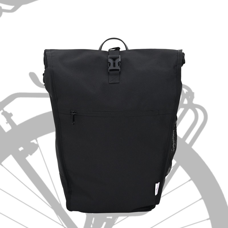 Sac à Vélo pour Porte-bagages 20L Noir 34x16x59 cm 