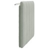 Coussin de tête de lit gris clair 80 cm velours 