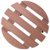 Chariots à plantes 2 pcs Marron Ø30x7,5 cm WPC 