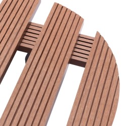 Chariots à plantes 2 pcs Marron Ø30x7,5 cm WPC 