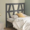Tête de lit Gris 106x4x100 cm Bois massif de pin 