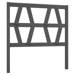 Tête de lit Gris 106x4x100 cm Bois massif de pin 