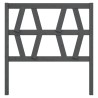 Tête de lit Gris 106x4x100 cm Bois massif de pin 