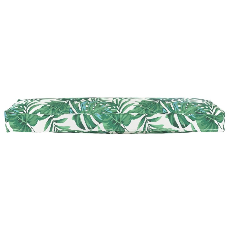 Coussin de Palette pour Banc Style Feuille 120x40x8 cm Tissu Oxford 