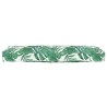 Coussin de Palette pour Banc Style Feuille 120x40x8 cm Tissu Oxford 