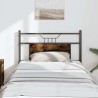 Tête de lit chêne fumé 75 cm bois d'ingénierie et acier 