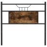 Tête de lit chêne fumé 75 cm bois d'ingénierie et acier 