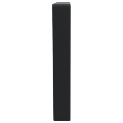 Supports d'étagères pour lavabo 2 pcs noir trapèze acier 