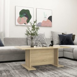 Table basse chêne sonoma 103,5x60x40 cm bois d'ingénierie 
