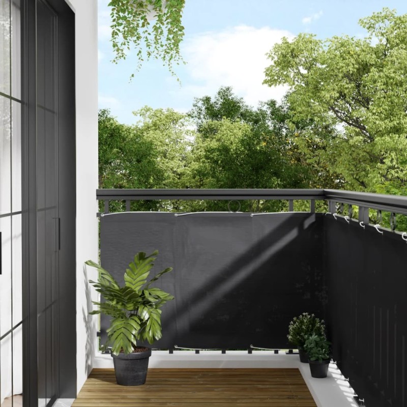 Écran de balcon anthracite 90x1000 cm 100% polyester oxford 