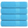 Serviettes de douche 4pcs turquoise 70x140cm 360g/m² 100% coton 