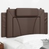 Coussin de tête de lit marron 100 cm similicuir 