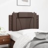 Coussin de tête de lit marron 100 cm similicuir 