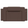 Coussin de tête de lit marron 100 cm similicuir 
