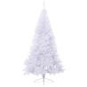 Sapin de Noël artificiel moitié avec support blanc 180 cm PVC 