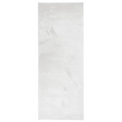 Tapis OVIEDO à poils courts gris 80x200 cm 