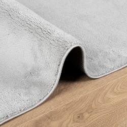 Tapis OVIEDO à poils courts gris 80x200 cm 