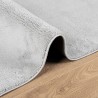 Tapis OVIEDO à poils courts gris 80x200 cm 