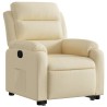 Fauteuil inclinable Crème Tissu 