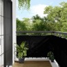Écran de balcon noir 90x800 cm 100% polyester oxford 
