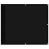 Écran de balcon noir 90x800 cm 100% polyester oxford 