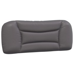 Lit avec matelas gris 100x200 cm similicuir 