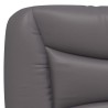 Lit avec matelas gris 100x200 cm similicuir 