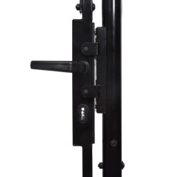 Portail de jardin Acier 2,25 x 4 m Noir 