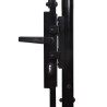 Portail de jardin Acier 2,25 x 4 m Noir 