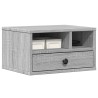 Support d'imprimante sonoma gris 40x32x22,5cm bois d'ingénierie 
