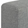 Canapé à 2 places Tissu Gris clair 