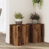 Supports pour plantes 2 pcs vieux bois bois d'ingénierie 