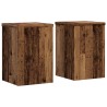 Supports pour plantes 2 pcs vieux bois bois d'ingénierie 