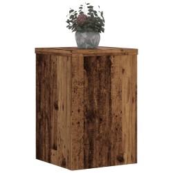 Supports pour plantes 2 pcs vieux bois bois d'ingénierie 