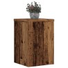 Supports pour plantes 2 pcs vieux bois bois d'ingénierie 