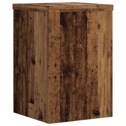 Supports pour plantes 2 pcs vieux bois bois d'ingénierie 