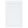 Porte d'armoire à persiennes blanc 61,5x39,4 cm pin massif 