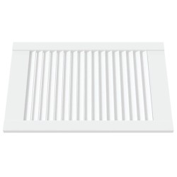 Porte d'armoire à persiennes blanc 61,5x39,4 cm pin massif 