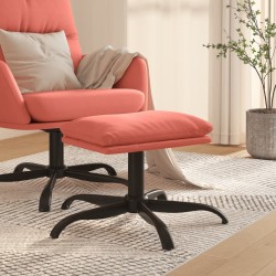 Repose-pied Rose 60x60x36 cm Velours 
