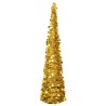 Sapin de Noël artificiel escamotable doré 180 cm PET 