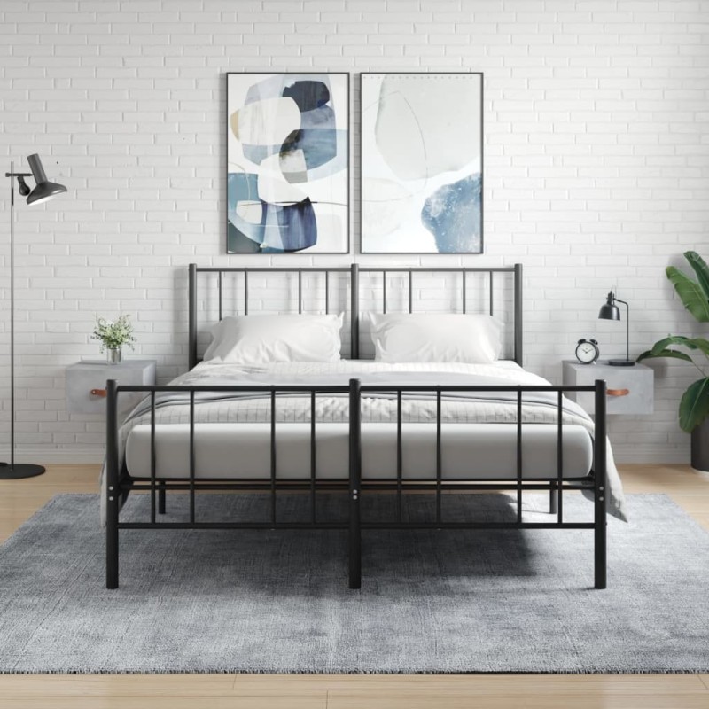 Tables de chevet murales 2 pcs gris béton 35x35x20 cm 