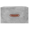 Tables de chevet murales 2 pcs gris béton 35x35x20 cm 