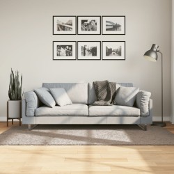 Tapis shaggy PAMPLONA poils longs moderne beige 100x200 cm 
