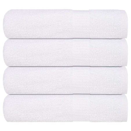 Serviettes de douche 4 pcs blanc 70x140 cm 360 g/m² 100% coton 