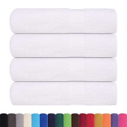 Serviettes de douche 4 pcs blanc 70x140 cm 360 g/m² 100% coton 