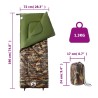 Sac de couchage pour adultes camping 3 saisons 