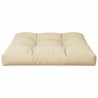 Coussin de palette beige 80x80x12 cm tissu 