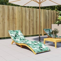 Coussin de chaise longue motif de feuilles tissu oxford 